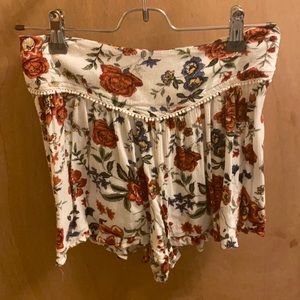 Floral flowy shorts